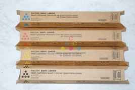 4 OEM Ricoh C5000,C5050,LD550C CMYK Print Cartridges 841284,841453,841454,841455 - $222.75