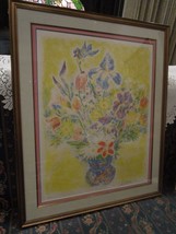 It’s Moskowitz Lithograph Print Floral Signed And Numbered 45/50 - £356.11 GBP