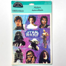 Star Wars Hallmark Expressions Vtg Sticker Pack 4 Sheets 40 Diecuts Total 1995 - £13.52 GBP
