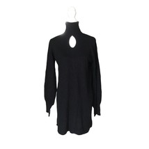 Rampage High Neck Black Tunic Sweater Size M Keyhole Vintage Y2K - £25.40 GBP