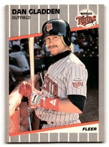 1989 Fleer #112 Dan Gladden    Minnesota Twins Baseball Cards NM-MT ID:54537 - £1.38 GBP