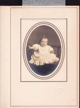 Carleton F. Kilmer Cabinet Photo of Baby Boy in Dress - Hyde Park, MA - £14.10 GBP