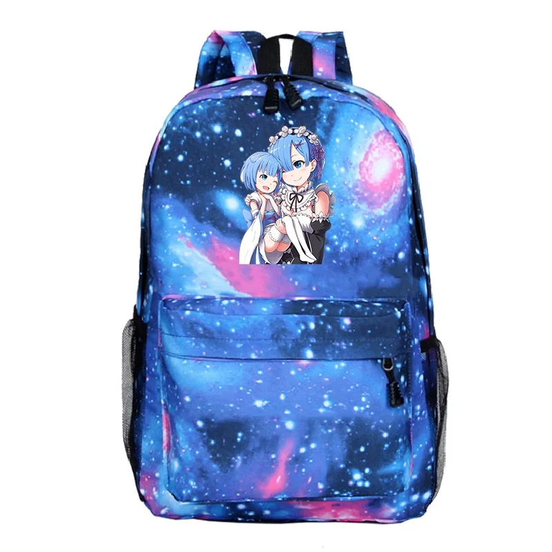 Re Life in a Different World from Zero Backpack Galaxy Rucksack Women Me... - $71.03