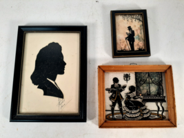 Lot of Three Silhouettes, 1 Dated 1946, Others Are Much Older - £25.29 GBP