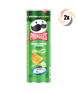 7x Cans Pringles Sour Cream &amp; Onion Flavored Potato Crisps Chips Snack |... - $53.08 CAD