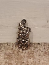 Vintage Reed &amp; Barton Humpty Dumpty Silver Plated Charm Pendant for Neck... - £26.26 GBP