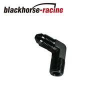 -3An Male To 1/8 Pipe Npt Male Elbow Adapter Fitting Aluminum Black Anb1... - $6.25