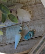 Opalite and Blue Apatite Pendulum  ~ Manifestation ~ - $29.95
