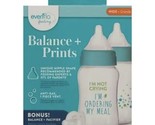 Evenflo Balance + Prints Wide Neck BPA-Free Baby Bottles, 9oz / 2-Pack - £21.67 GBP