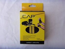 CAP PREMIUM  WRIST WRAPS WITH THUMB LOOP FIT 2 PER BOX  WEIGHT LIFTING S... - £5.84 GBP