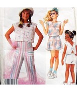 Mccalls 2363 Girls top, pants, shorts and culottes size 12 uncut - $12.30 CAD