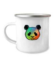 12 oz Camper Mug Coffee Funny Cute Panda Face Animal  - £15.69 GBP