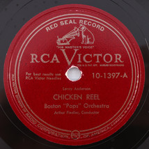 Boston Pop Orchestra A. Fiedler Chicken Reel/Fiddle Faddle - 1948 10&quot; 78 10-1397 - £9.04 GBP