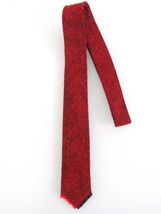 Vintage Unbranded Men&#39;s Skinny Fringed Wool Tie - £15.18 GBP