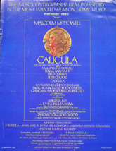 &quot;Caligula&quot; Movie Ad - Malcolm McDowell - Vestron Video (1984) - Preowned - £11.01 GBP