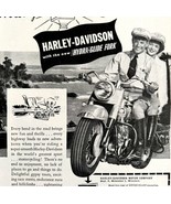 Harley Davidson Hydra Glide Fork Advertisement 1949 Motorcycle #1 LGBinHD2 - $39.99