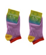 Big Girls Socks Campton &amp; Co Big Girl Socks Size 9-11 /2 Pairs Purple - $112.37 MXN
