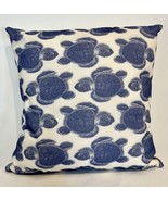 Sea Turtle Throw Pillow Cover and Insert 16&quot; x 16&quot; - £12.75 GBP