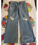 Hollister Women&#39;s Low-Rise Baggy Medium Wash Blue Jeans 0 - $23.25 CAD