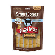SmartBones Stuffed Twistz with Real Peanut Butter Chew Treats for Dogs - £6.28 GBP+