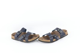 Vintage Birkis Birkenstock Womens 7 Distressed Leather Buckle Strap Sand... - $44.50