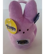 Small 8&quot; Applause Purple Peeps Easter Basket Lavender Bunny Plush NWT 2008 - $12.95