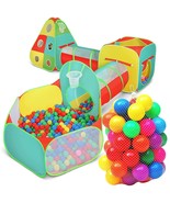 Tunnel And Ball Pit Play Tent | 5Pc Toddler Jungle Gym Tunnels To Crawl ... - £88.74 GBP