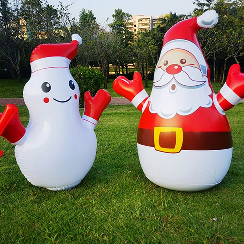 Christmas Inflatables Outdoor Decorations Santa Claus Blow Up Yard Outdoor - £38.21 GBP+