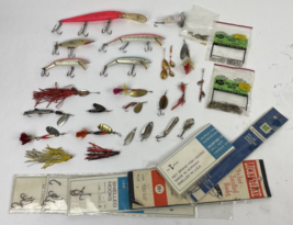 VNTG Trout crappie bass Fishing Lure Lot Jitterbug Rebel Floaters Mepps Shyster+ - £44.05 GBP