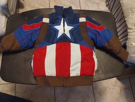 DISNEY Captain America Jacket for Boys Marvel Hero Size 2 Full Zip - £19.34 GBP