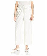 Anne Klein Women&#39;s Wide Leg Drawstring Pant, White 2 Career Business Pol... - £12.36 GBP