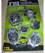 Fake play Police and Sheriff Badges 6 piece plastic Costume Badges badge... - $588.86 MXN