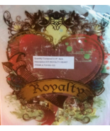 Royalty Heart Love Premium Iron On Art Transfers 1 Piece Pack of 4 - £9.42 GBP
