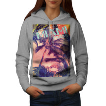 Wellcoda Miami Palm Beach Womens Hoodie, Surfer Sand Casual Hooded Sweatshirt - £29.15 GBP