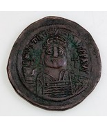 527-565 AD Byzantine Justinian I, Dated RY 13 (539-40 AD) AE Follis Fine+ - $440.05 CAD