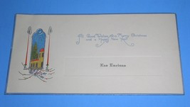 Las Encinas Christmas Card Vintage 1925 With Envelope  - £27.53 GBP
