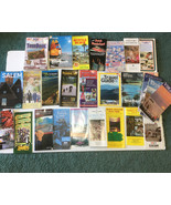 Retro United states travel guide tour guide map and landmark lot craft s... - €17,15 EUR