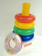 Fisher Price Rock A Stack Colorful Stacking Rings (B) Toddler/Baby Toy - Clean - £5.41 GBP