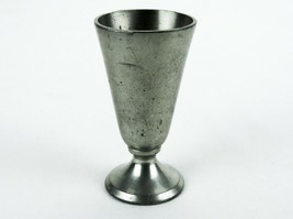 Stieff Pewter Cordial, Trumpet Shaped Bowl, Shot Glass, Footed Base, #PWT021 - £10.14 GBP