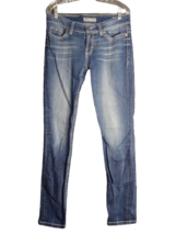 BKE Payton Medium Wash Distressed Jeans Womens Size 30R Measured 32&quot;x31&quot; - £19.48 GBP