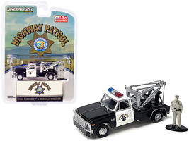 1969 Chevrolet C-30 Dually Wrecker Tow Truck Black and White CHP &quot;Califo... - £19.84 GBP