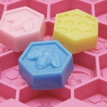 Honey Comb Silicone Mold Beeswax Mould Bees Soap Chocolate Candy Ice Jel... - $15.35