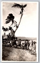 RPPC Beach Scene Rabaul Papua New Guinea Passed By Censor 1940 Postcard K11 - £12.38 GBP