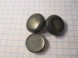 Vintage lot of Sewing Buttons - Pearlized Dark Gray Rounds - $10.00