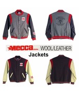 23M-0903, Mecca Men Wool/Leather Bomber Jacket - $342.72 CAD