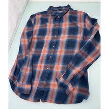 Prana Women&#39;s Flannel Shirt Button Up Long Sleeve Plaid Large L - £15.75 GBP