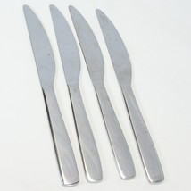 IKEA 22422 Dinner Knives Stainless Glossy Square Handle 8 5/8&quot; Lot of 4 - £12.32 GBP