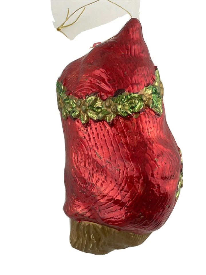 A Holiday Tradition Christmas Ornament Santa Face Hand Painted Item image 2