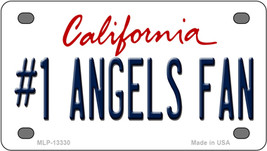 Number 1 Angels Fan California Novelty Mini Metal License Plate Tag - £11.76 GBP