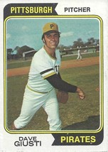 1974 Topps Dave Giusti 82 Pirates EX - £0.78 GBP